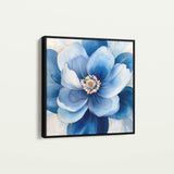 Floral 1382 Canvas Art 60 x 60 cm / Black