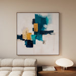 Abstract 1383 Canvas Art 60 x 60 cm / Black