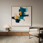 Abstract 1383 Canvas Art 60 x 60 cm / Black