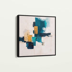 Abstract 1383 Canvas Art 60 x 60 cm / Black