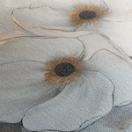 Floral 1383 Canvas Art 60 x 60 cm / Black