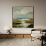 Abstract 1384 Canvas Art 60 x 60 cm / Black