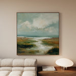 Abstract 1384 Canvas Art 60 x 60 cm / Black