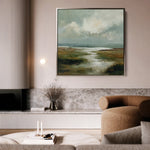 Abstract 1384 Canvas Art 60 x 60 cm / Black