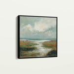 Abstract 1384 Canvas Art 60 x 60 cm / Black