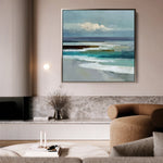 Abstract 1385 Canvas Art 60 x 60 cm / Black