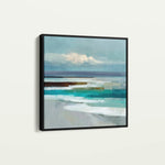 Abstract 1385 Canvas Art 60 x 60 cm / Black