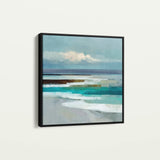 Abstract 1385 Canvas Art 60 x 60 cm / Black
