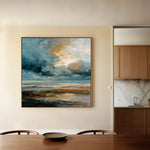 Abstract 1386 Canvas Art 60 x 60 cm / Black