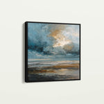 Abstract 1386 Canvas Art 60 x 60 cm / Black