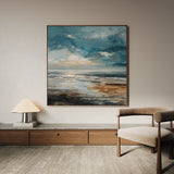 Abstract 1387 Canvas Art 60 x 60 cm / Black