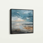Abstract 1387 Canvas Art 60 x 60 cm / Black