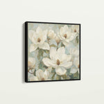 Floral 1387 Canvas Art 60 x 60 cm / Black