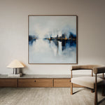 Abstract 1388 Canvas Art 60 x 60 cm / Black