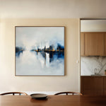 Abstract 1388 Canvas Art 60 x 60 cm / Black