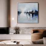 Abstract 1388 Canvas Art 60 x 60 cm / Black