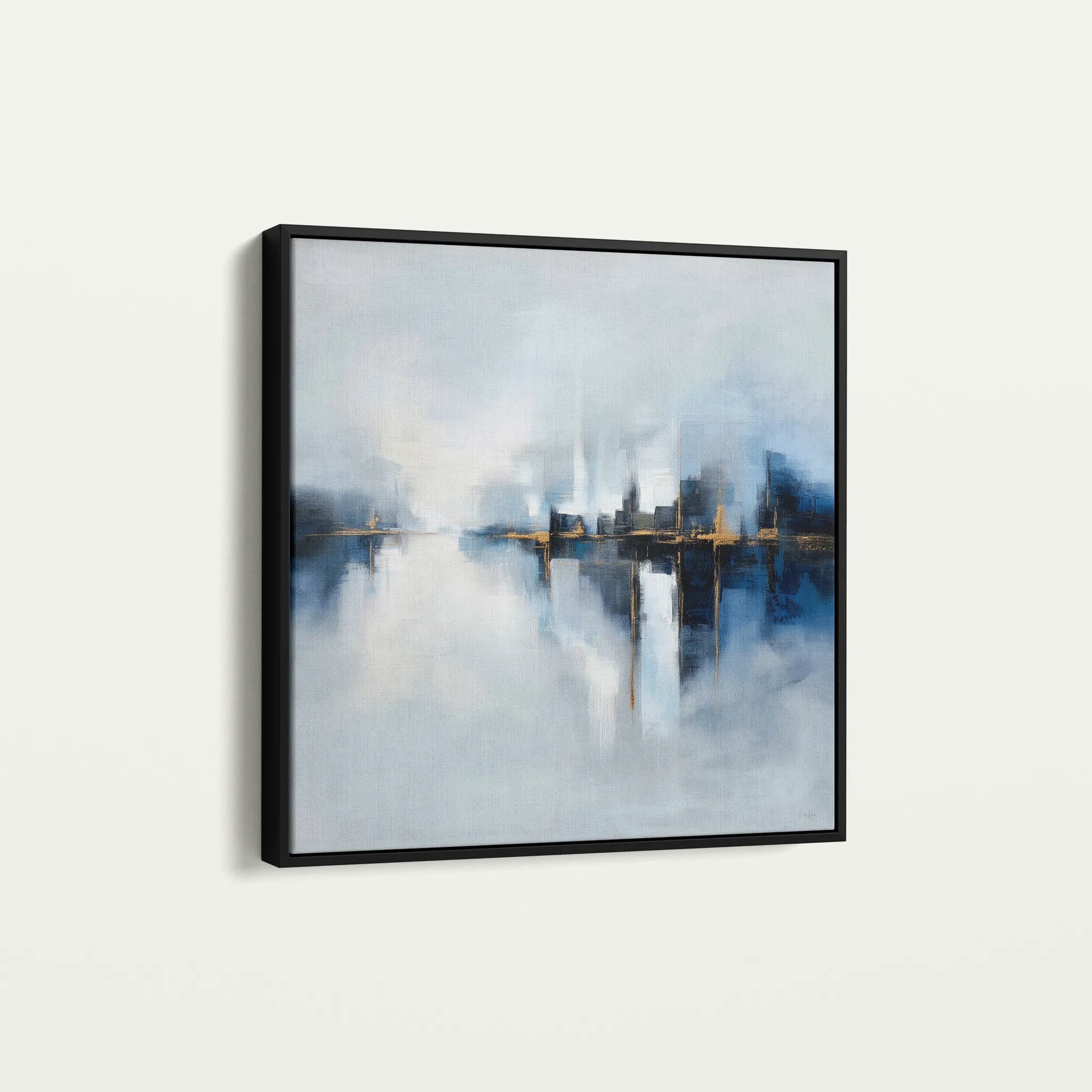 Abstract 1388 Canvas Art 60 x 60 cm / Black
