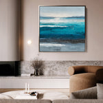 Abstract 1389 Canvas Art 60 x 60 cm / Black