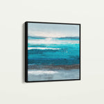 Abstract 1389 Canvas Art 60 x 60 cm / Black