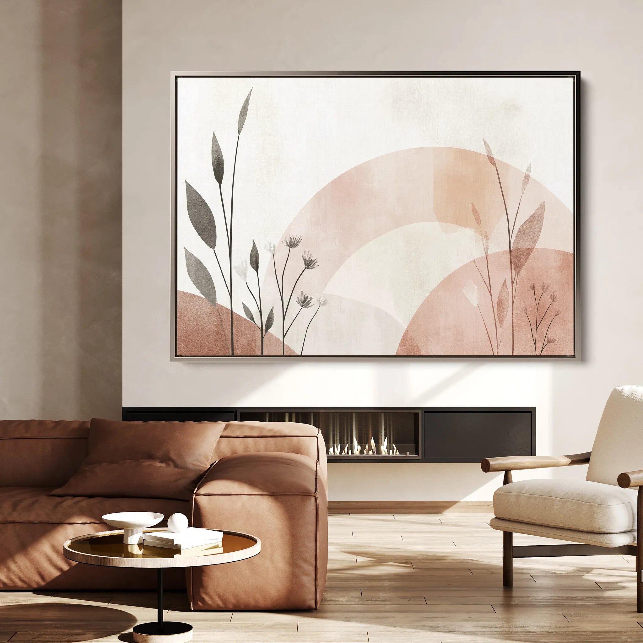 Boho 139 Canvas Art 60 x 40 cm / Black