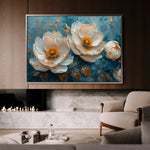 Floral 139 Canvas Art 60 x 40 cm / Black