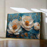 Floral 139 Canvas Art 60 x 40 cm / Black