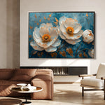 Floral 139 Canvas Art 60 x 40 cm / Black