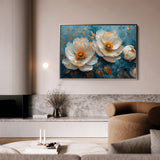 Floral 139 Canvas Art 60 x 40 cm / Black