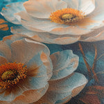 Floral 139 Canvas Art 60 x 40 cm / Black