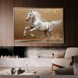 Horses 139 Canvas Art 60 x 40 cm / Black