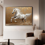 Horses 139 Canvas Art 60 x 40 cm / Black
