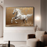Horses 139 Canvas Art 60 x 40 cm / Black
