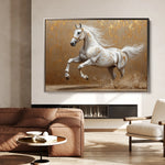 Horses 139 Canvas Art 60 x 40 cm / Black