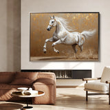 Horses 139 Canvas Art 60 x 40 cm / Black