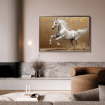 Horses 139 Canvas Art 60 x 40 cm / Black
