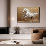 Horses 139 Canvas Art 60 x 40 cm / Black