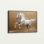Horses 139 Canvas Art 60 x 40 cm / Black