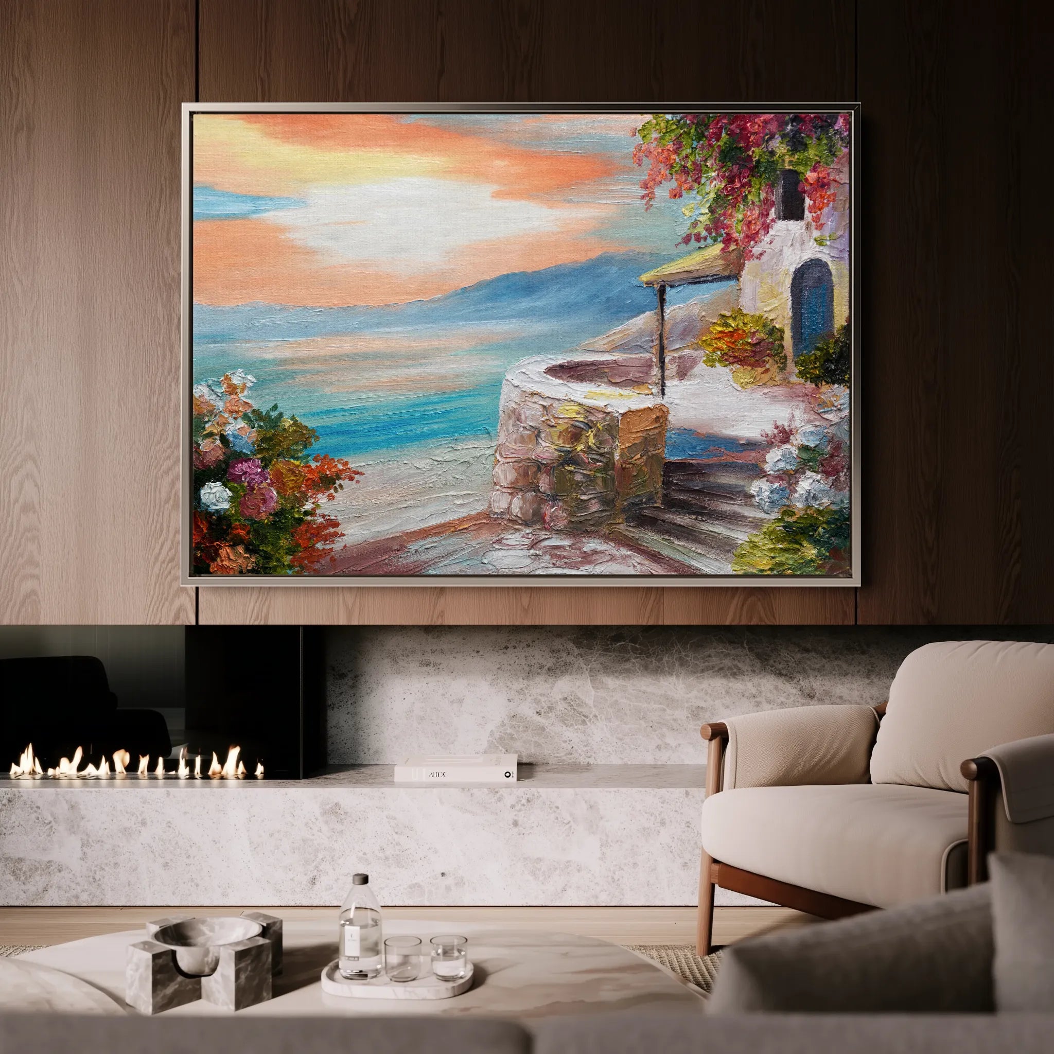 Landscape 139 Canvas Art 60 x 40 cm / Black