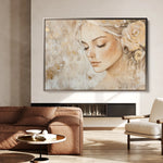 Portrait 139 Canvas Art 60 x 40 cm / Black