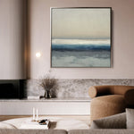 Abstract 1390 Canvas Art 60 x 60 cm / Black