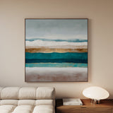 Abstract 1391 Canvas Art 60 x 60 cm / Black