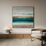 Abstract 1391 Canvas Art 60 x 60 cm / Black