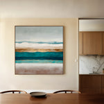 Abstract 1391 Canvas Art 60 x 60 cm / Black