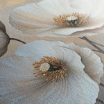 Floral 1391 Canvas Art 60 x 60 cm / Black