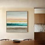 Abstract 1392 Canvas Art 60 x 60 cm / Black