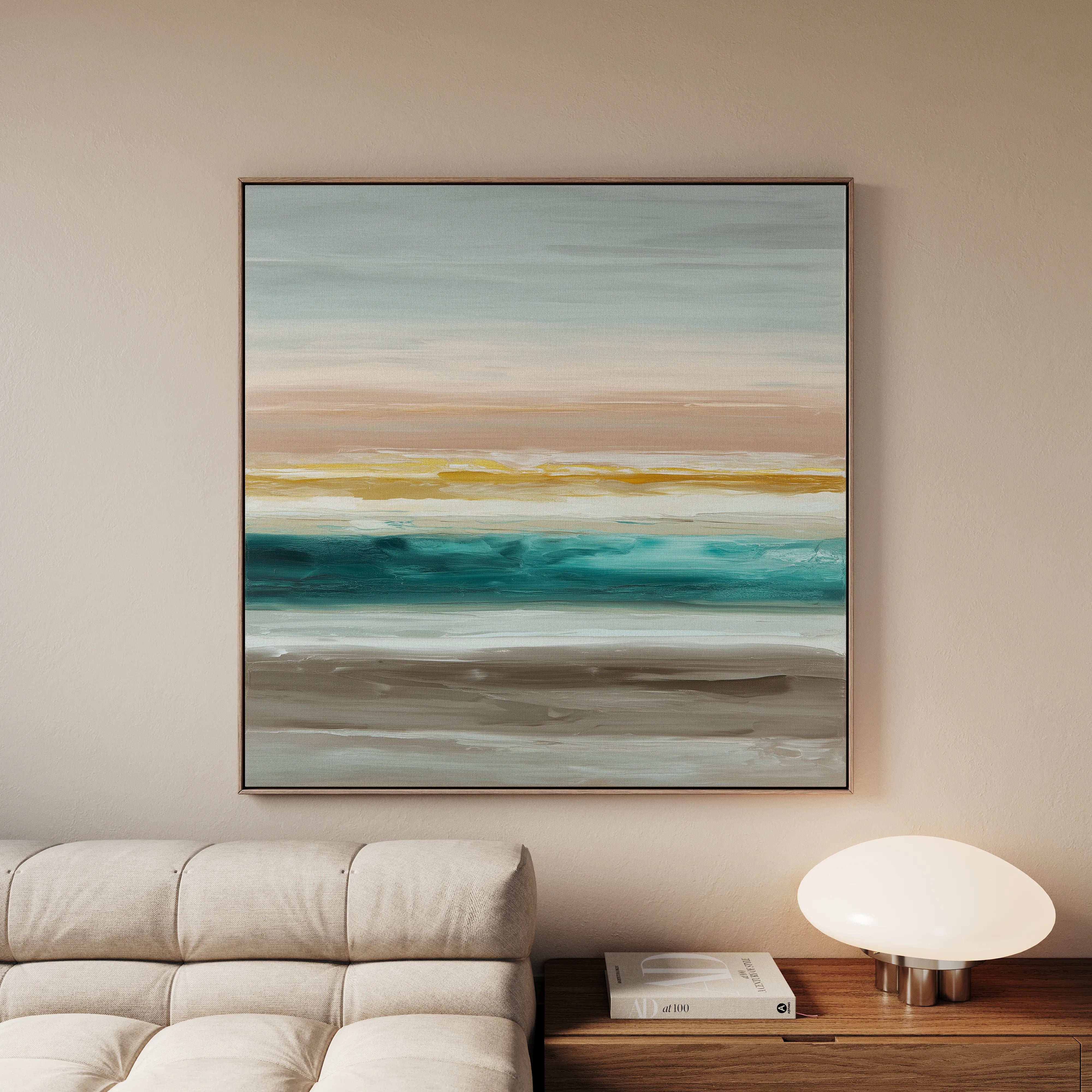 Abstract 1392 Canvas Art 60 x 60 cm / Black