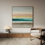 Abstract 1392 Canvas Art 60 x 60 cm / Black