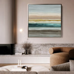 Abstract 1392 Canvas Art 60 x 60 cm / Black