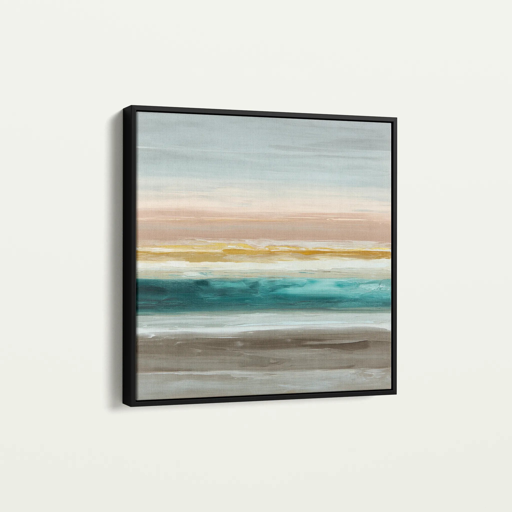 Abstract 1392 Canvas Art 60 x 60 cm / Black