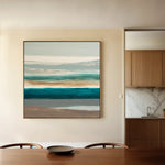 Abstract 1393 Canvas Art 60 x 60 cm / Black